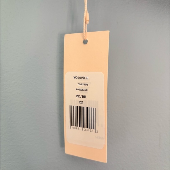 Eberjey Womens Cassidy Bikini Top Size XS Botanical Polka Dots Tie Front Navy - Picture 5 of 5